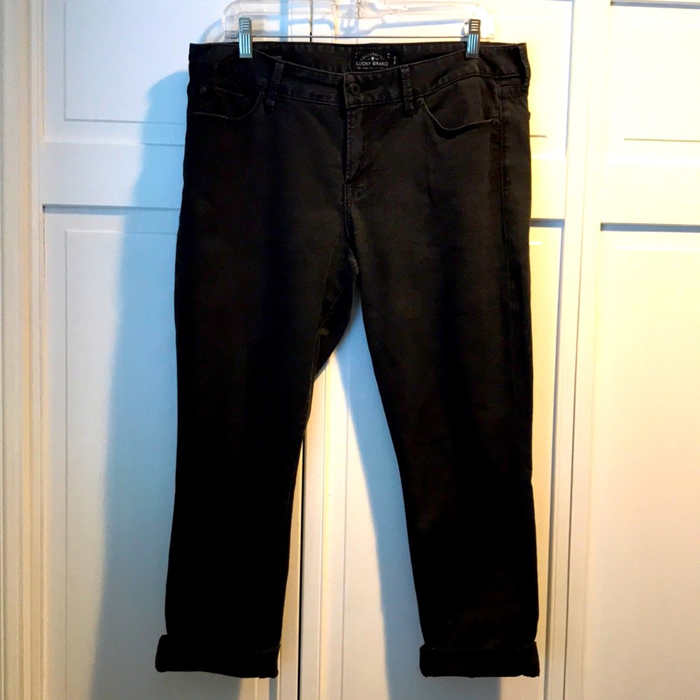 LUCKY BRAND Lolita Capri Black Jean